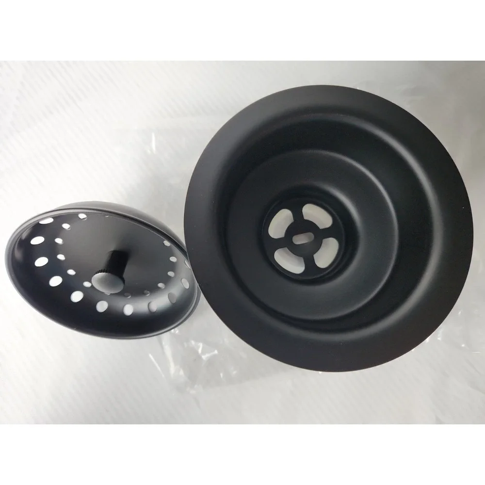 NEW Fossil Blu Luxury 304 Stainless Steel Sink Drain & Strainer/Matte Black‎ NIB